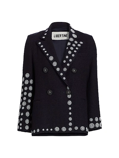 Dot Dotism Wool-Blend Blazer