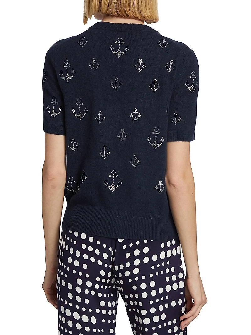 Ahoy Matey Cashmere Embellished Sweater