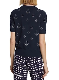 Ahoy Matey Cashmere Embellished Sweater