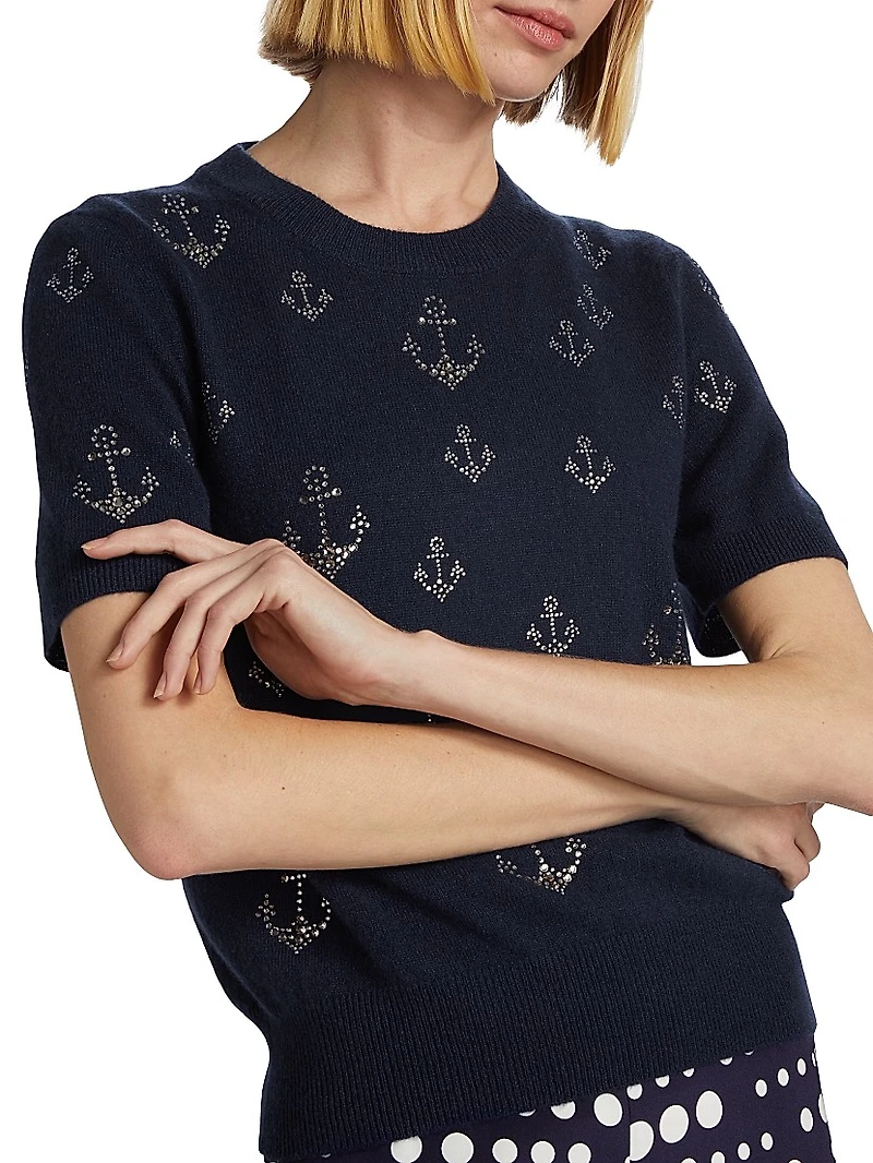 Ahoy Matey Cashmere Embellished Sweater