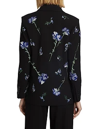 Cecil Beaton Carnation Wool Double-Breasted Blazer