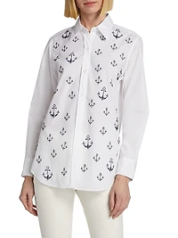 Ahoy Matey Embellished Shirt