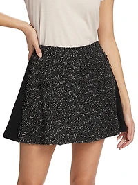 Elsie Metallic Tweed Miniskirt