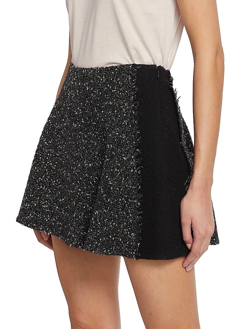 Elsie Metallic Tweed Miniskirt