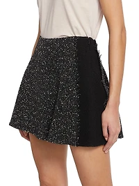 Elsie Metallic Tweed Miniskirt