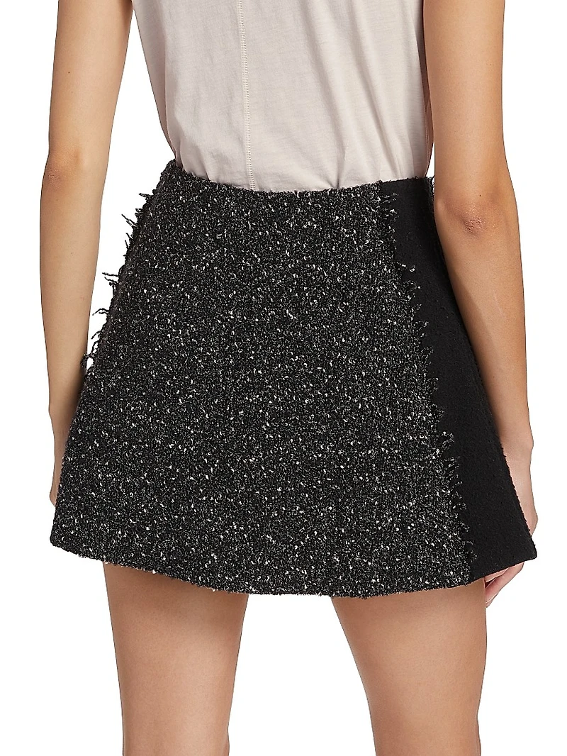 Elsie Metallic Tweed Miniskirt