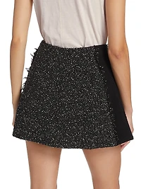 Elsie Metallic Tweed Miniskirt