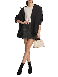 Elsie Metallic Tweed Miniskirt