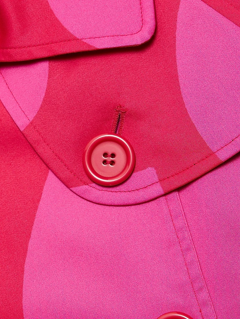 Hearts Cotton Trench Coat