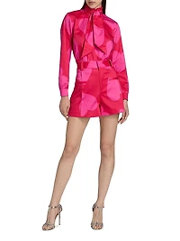 Hearts Stretch Cotton High-Rise Shorts