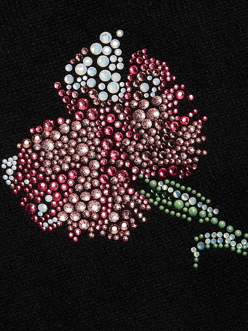 Cecil Beaton Pink Carnation Knit T-Shirt