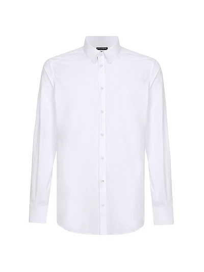 Poplin Button-Front Shirt