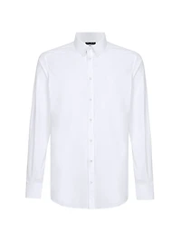 Poplin Button-Front Shirt