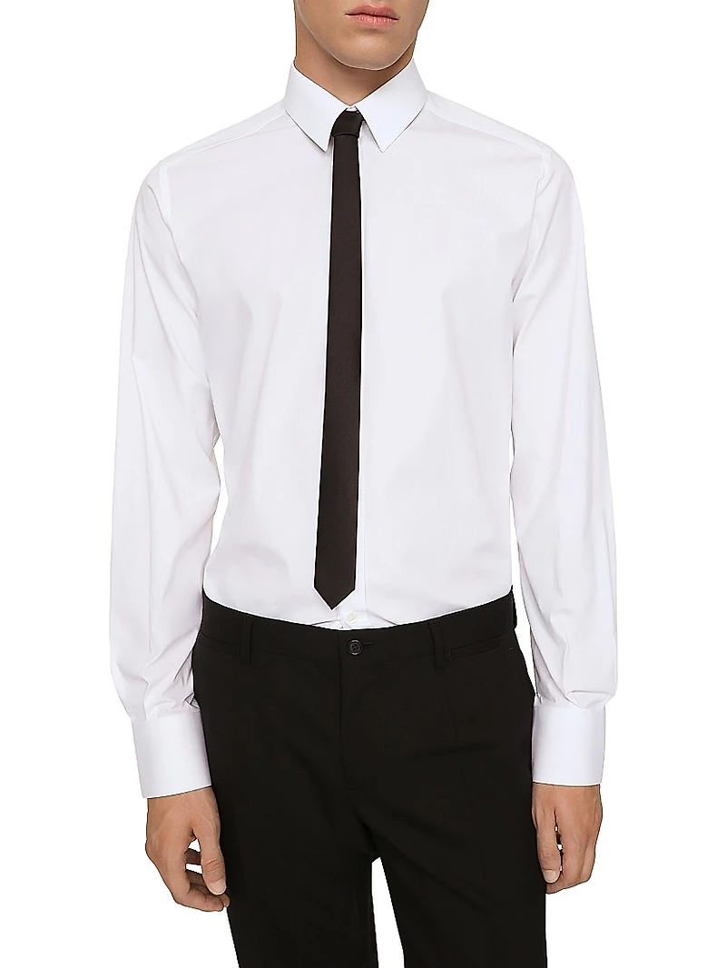 Poplin Button-Front Shirt