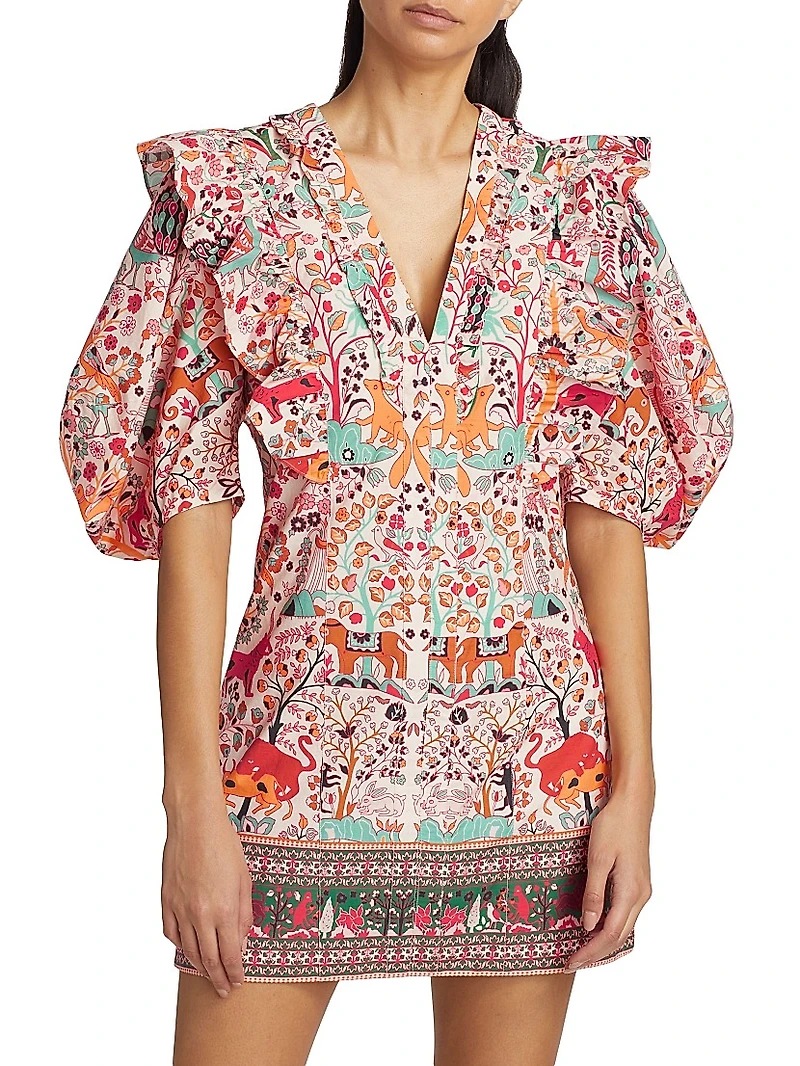 Millie Ruffle Cotton Minidress