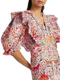 Millie Ruffle Cotton Minidress