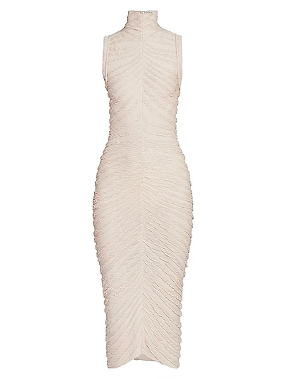 Sleeveless Turtleneck Midi-Dress