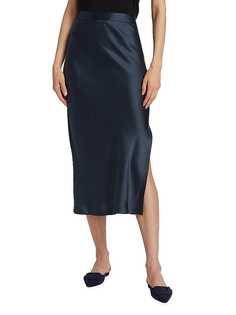 Blythe Silk Pencil Skirt