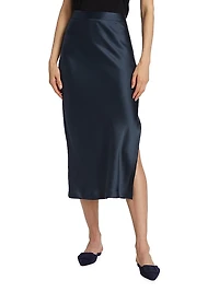 Blythe Silk Pencil Skirt