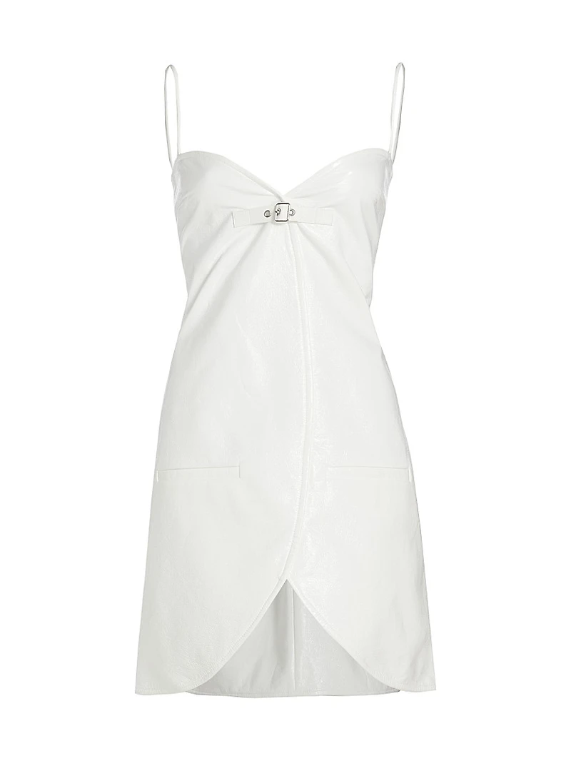 Ellipse Vinyl Minidress