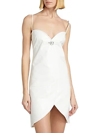 Ellipse Vinyl Minidress