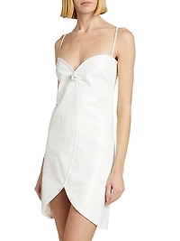 Ellipse Vinyl Minidress