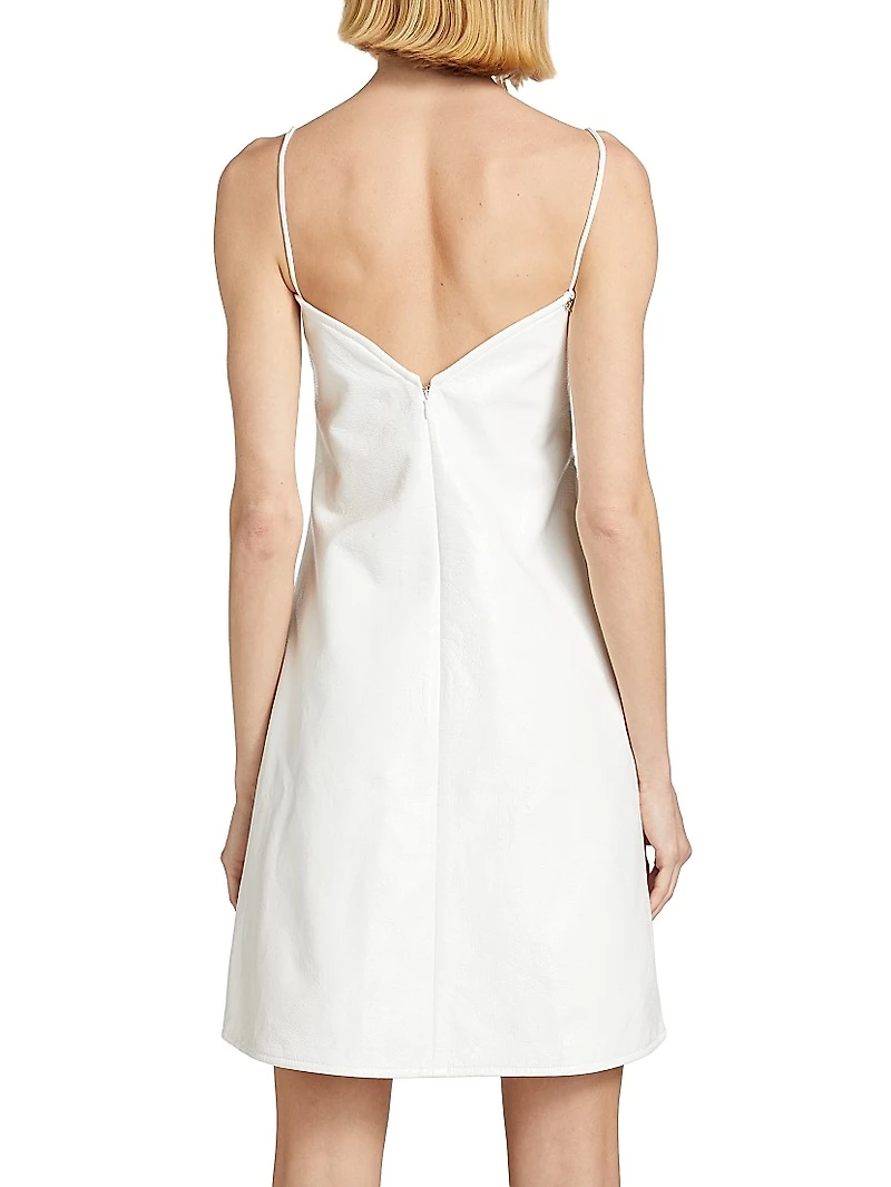 Ellipse Vinyl Minidress