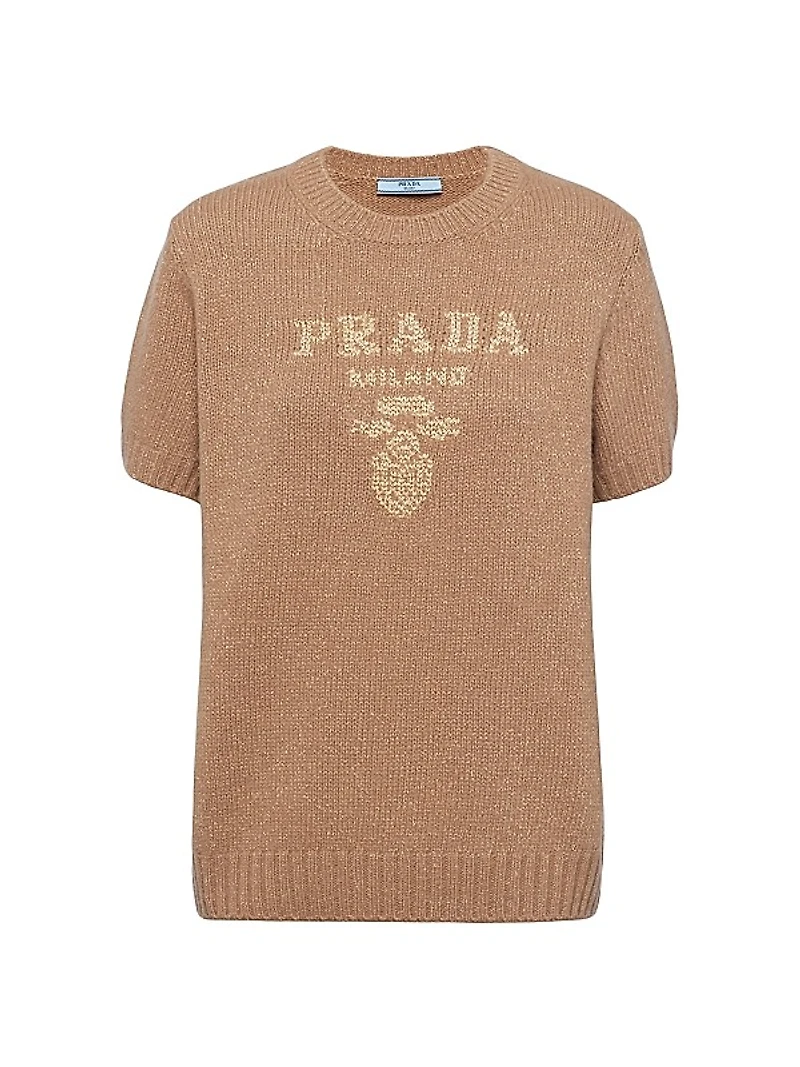 Wool, Cashmere And Lamé Crew-Neck Sweater