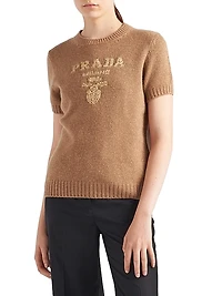 Wool, Cashmere And Lamé Crew-Neck Sweater