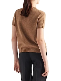 Wool, Cashmere And Lamé Crew-Neck Sweater