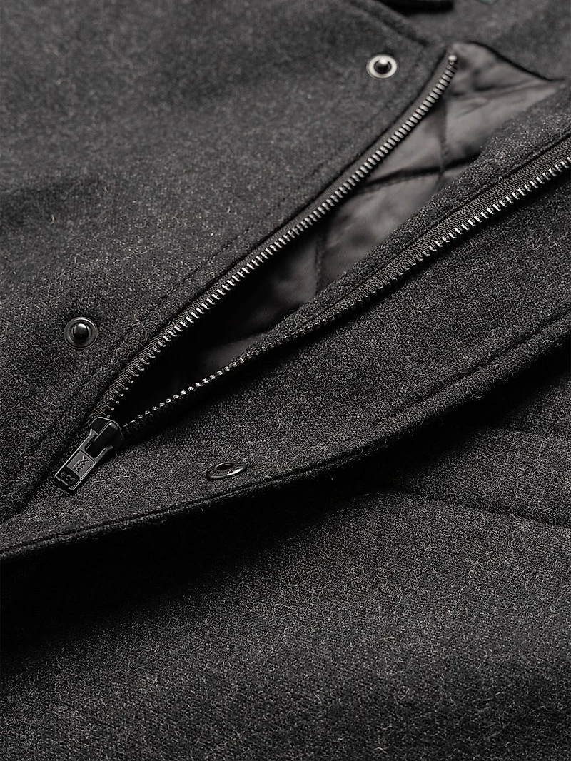 Longbush Padded Wool-Blend Jacket