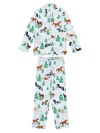 Women's Skydog Long Pajama Set