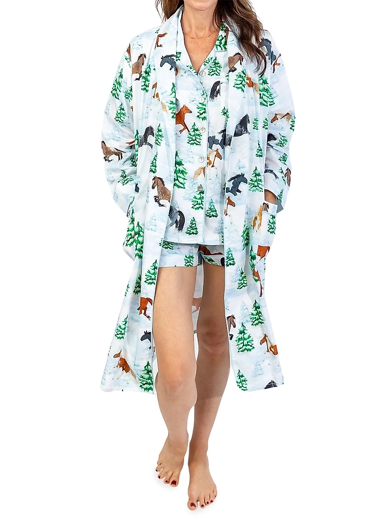 Women's Skydog Long Pajama Set