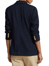 Double-Knit One-Button Blazer