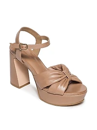 Veronika Leather Platform Sandals