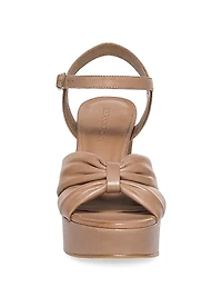 Veronika Leather Platform Sandals