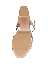 Veronika Leather Platform Sandals