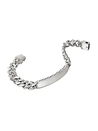 ID Sterling Silver Curb Link Bracelet