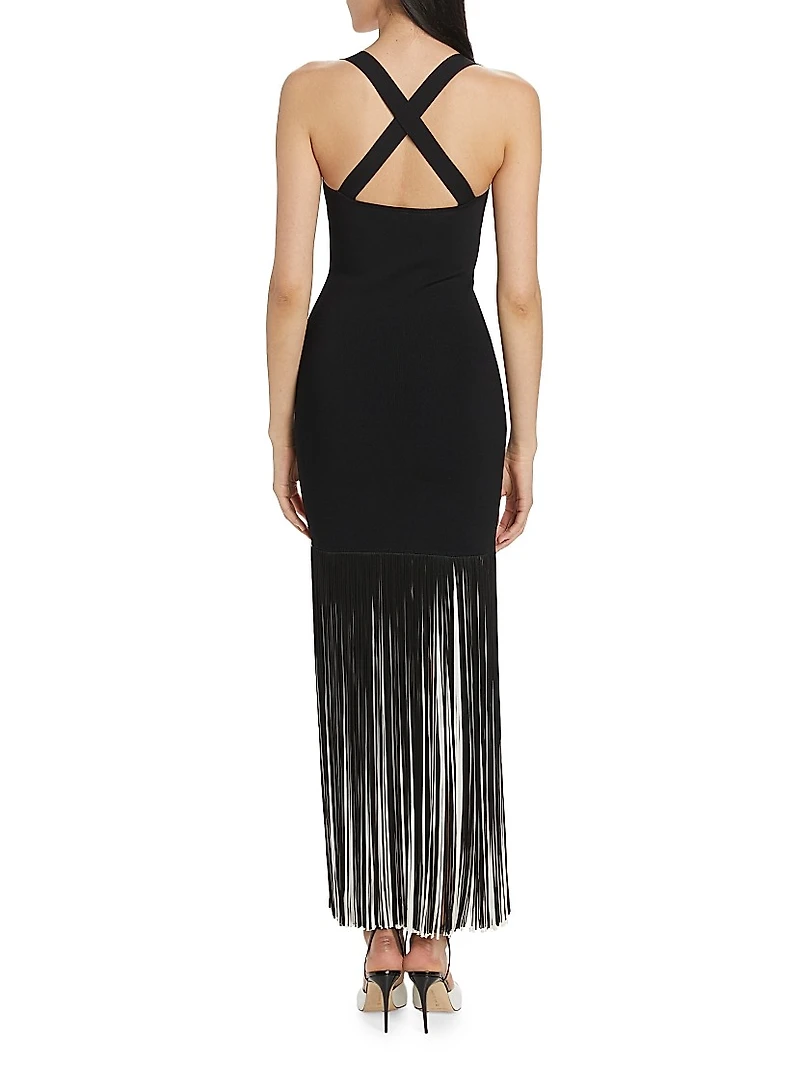 Mia Fringe Maxi Dress