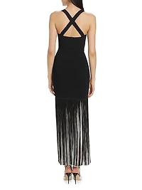 Mia Fringe Maxi Dress