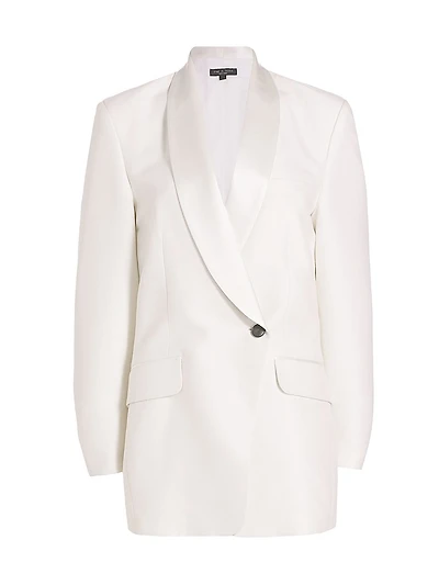 Femi Wool-Blend Double-Breasted Blazer Dress