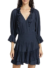 Alison Pleated Minidress
