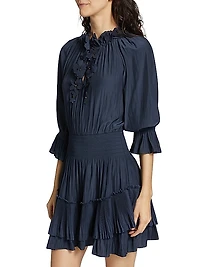 Alison Pleated Minidress