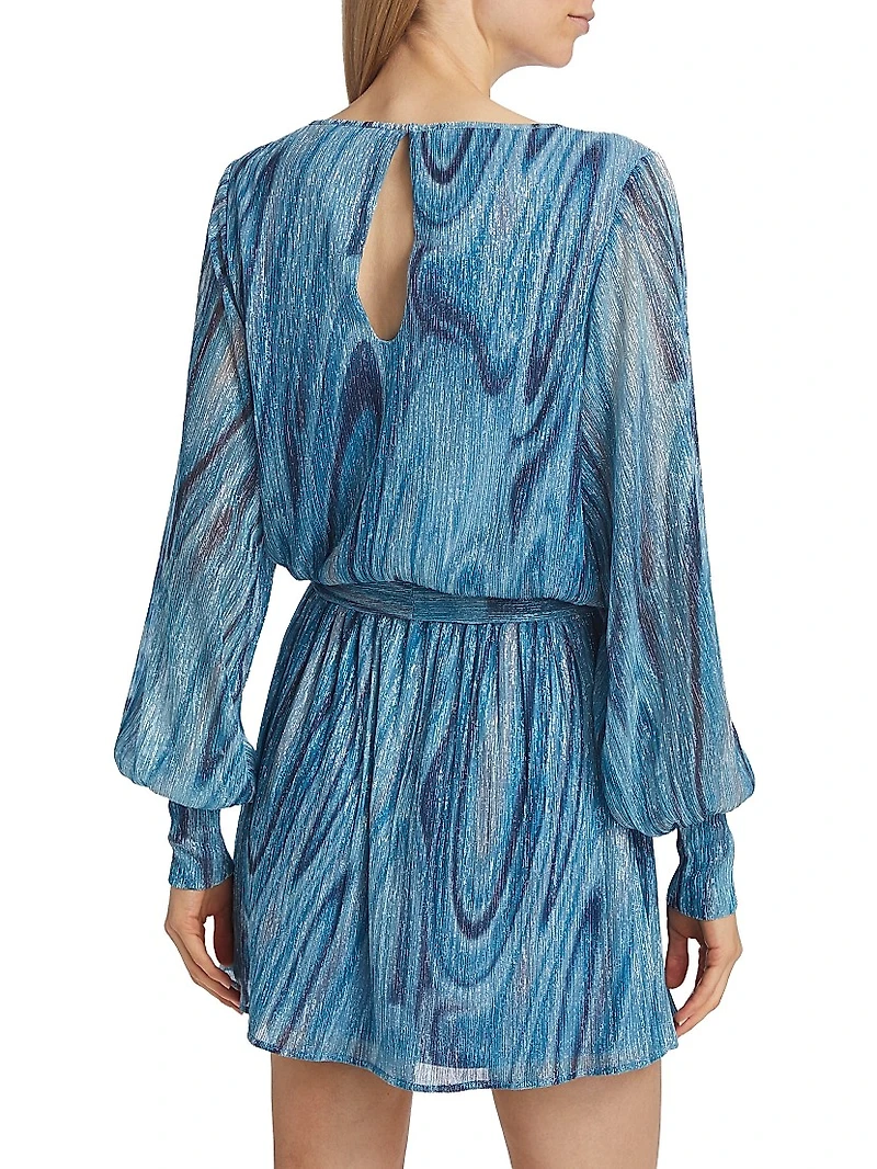 Emberly Metallic Minidress