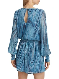 Emberly Metallic Minidress