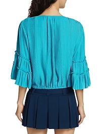 Naya Pleated Crop Top