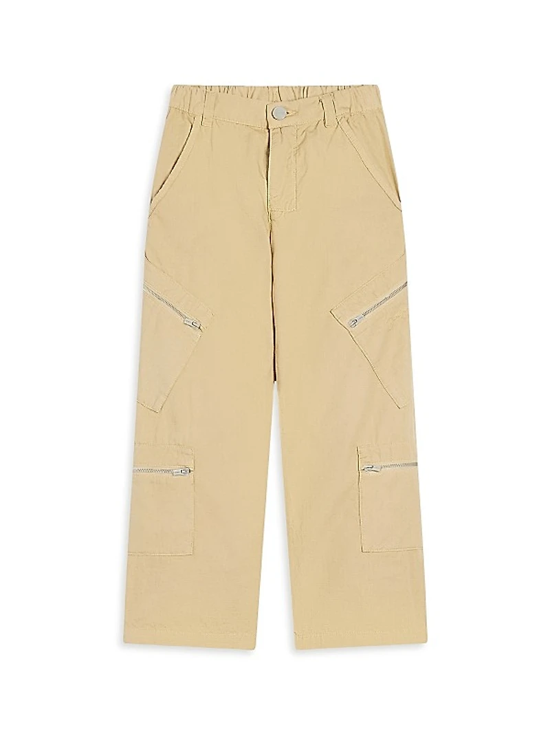 Little Boy's & Boy’s Cotton Multi-Pocket Pants