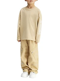 Little Boy's & Boy’s Cotton Multi-Pocket Pants