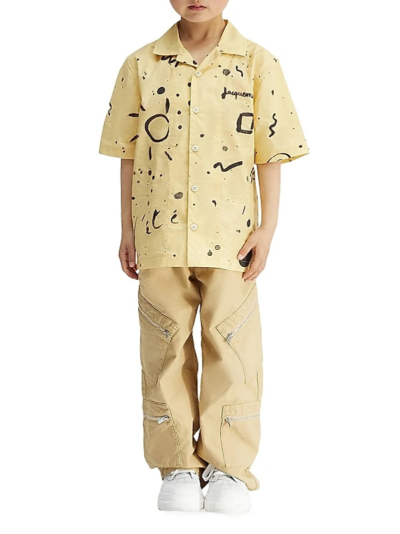 Little Boy's & Boy’s Cotton Multi-Pocket Pants