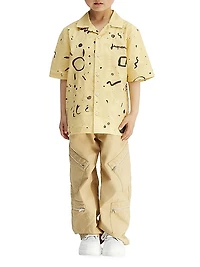Little Boy's & Boy’s Cotton Multi-Pocket Pants